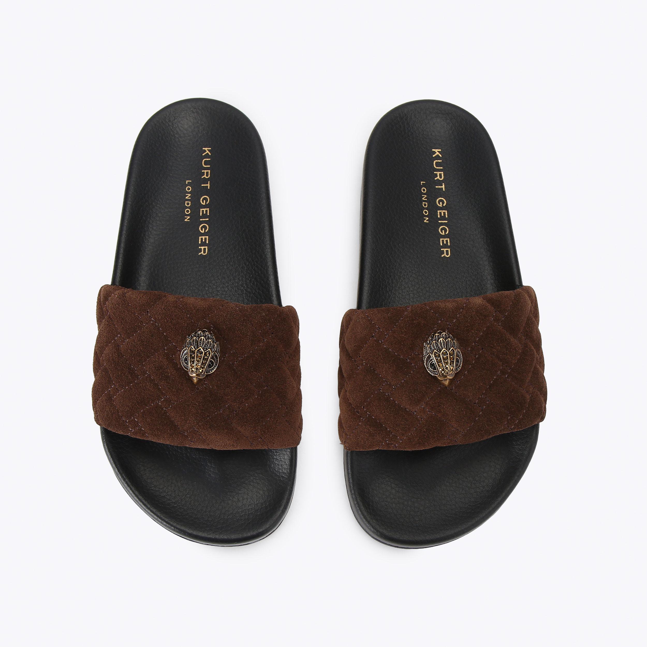 Kurt Geiger London Meena Eagle Slide - Brown - view 3