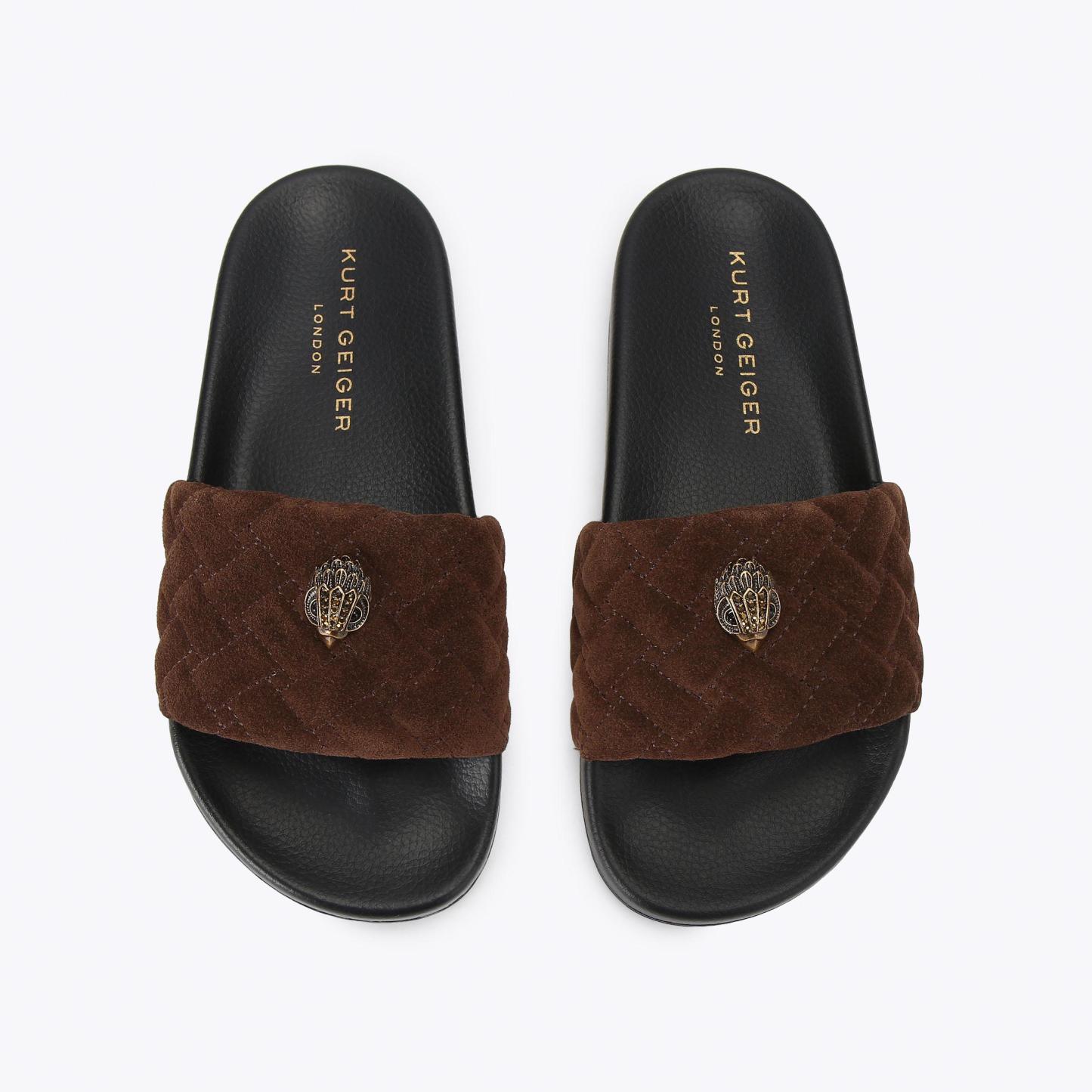 Kurt Geiger London Meena Eagle Slide - Brown - view 3