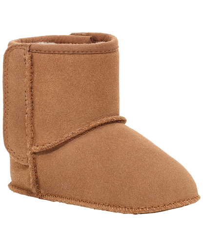 UGG® Baby Classic Round Toe Booties - Chestnut