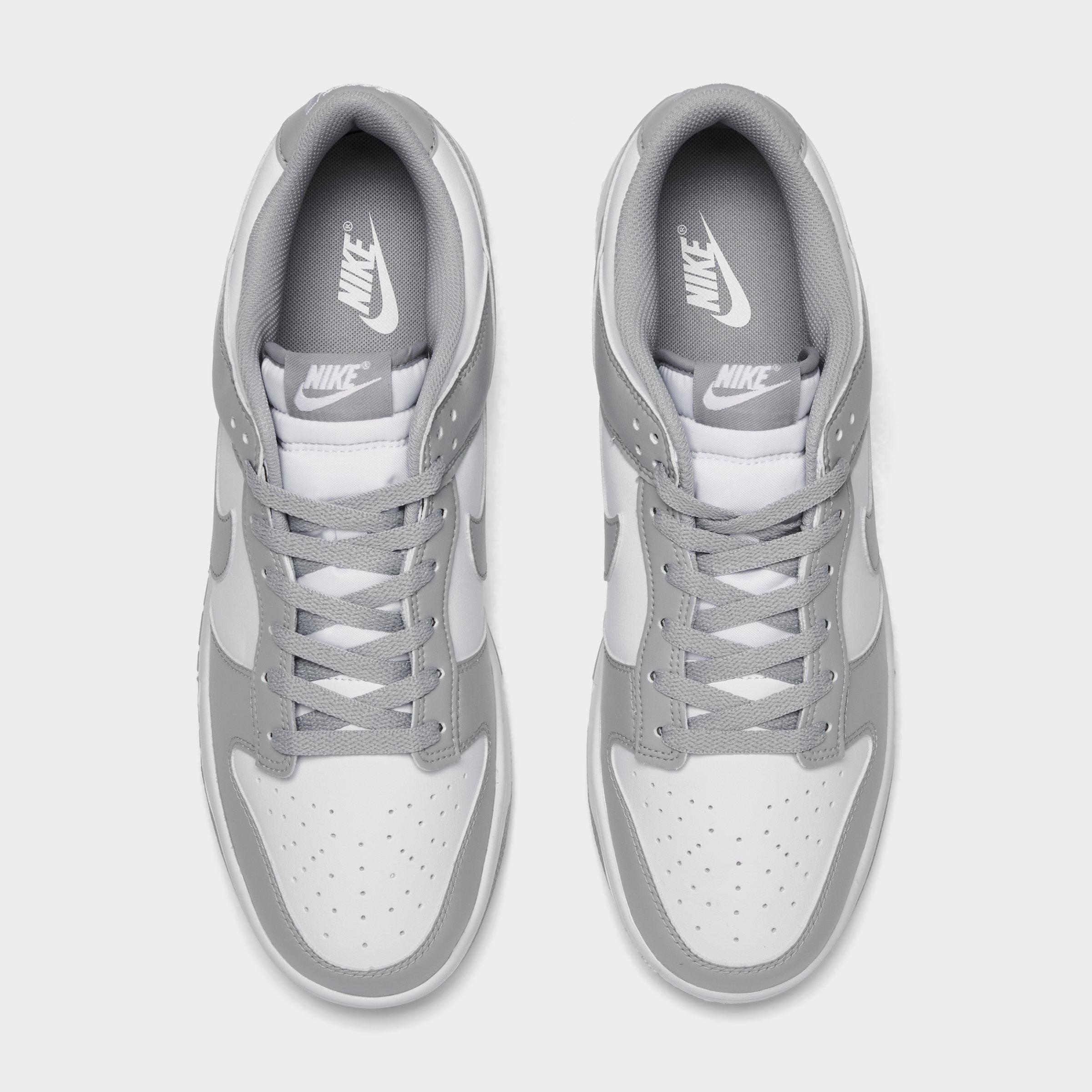 Men's Nithtke Dunk Low Retro Casual Shoes - Part 1 - White/White/Light Smoke Grey - Top view
