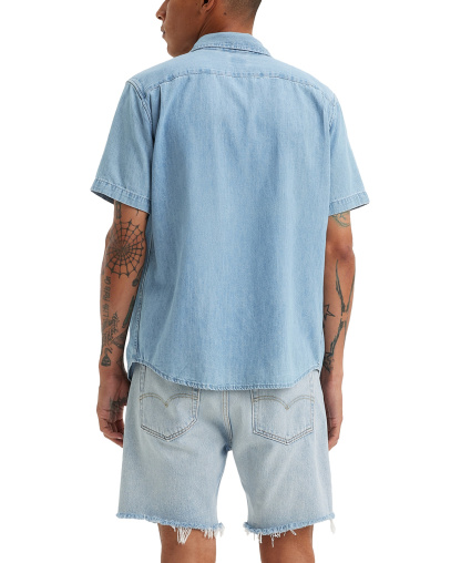 Levi's Men's Classic Pocket Short-Sleeve Shirt - Quintara Stonewash