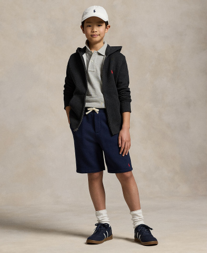 Polo Ralph Lauren Boys' 8-20 Cotton Fleece Drawstring Shorts - Refined Navy