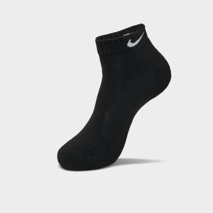 Nithtke Everyday Cushioned Training Low Socks (3-Pack) - Black/White