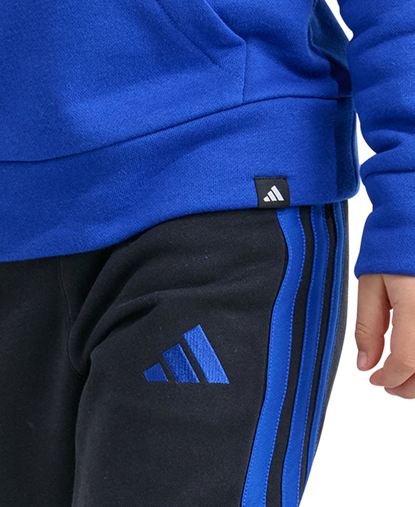 adidas Boys' 2T-7 Long-Sleeve Graphic Sweatshirt and Jogger, 2-Piece Set - Team Royal Blue