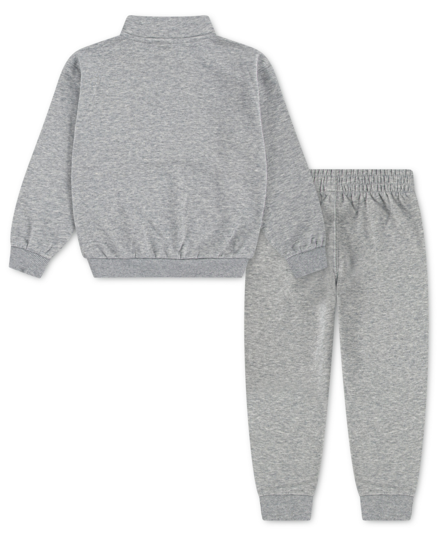 Nike Boys' 4-7 Logo Detail Sweatshirt and Pants, 2-Piece Set - Gray Heather