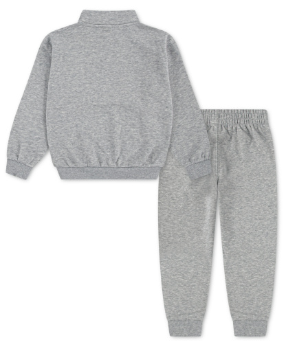 Nike Boys' 4-7 Logo Detail Sweatshirt and Pants, 2-Piece Set - Gray Heather