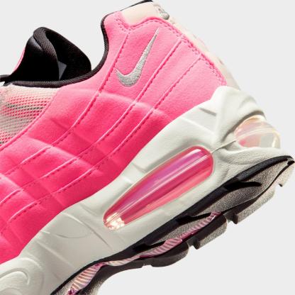 Women's Nike Air Max 95 Big Bubble Casual Shoes - Pink Glow/Off Noir/Pearl Pink/Metallic Silver