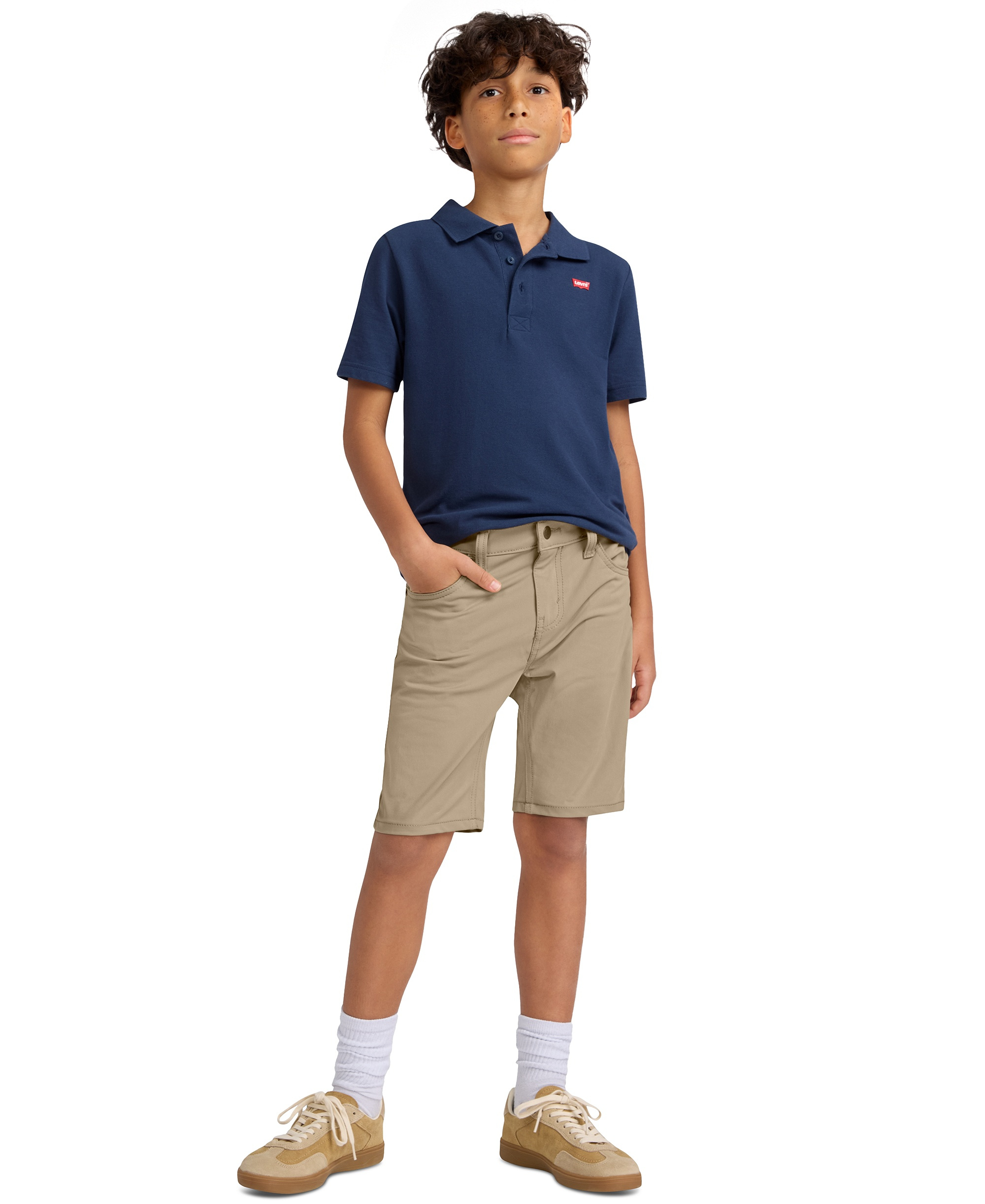 Levi's Boys' 8-20 Slim-Fit Performance Stretch Shorts - Harvest Gold