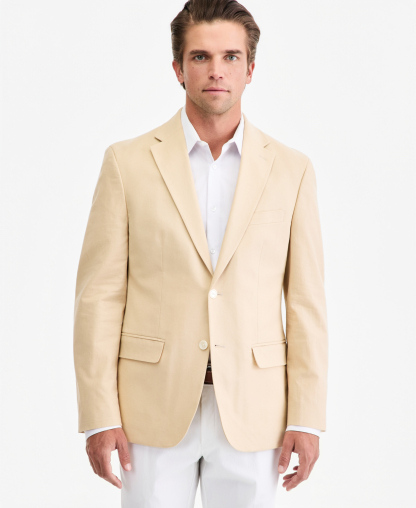 Tommy Hilfiger Men's Modern-Fit Linen Blend Blazer - LIGHT TAN