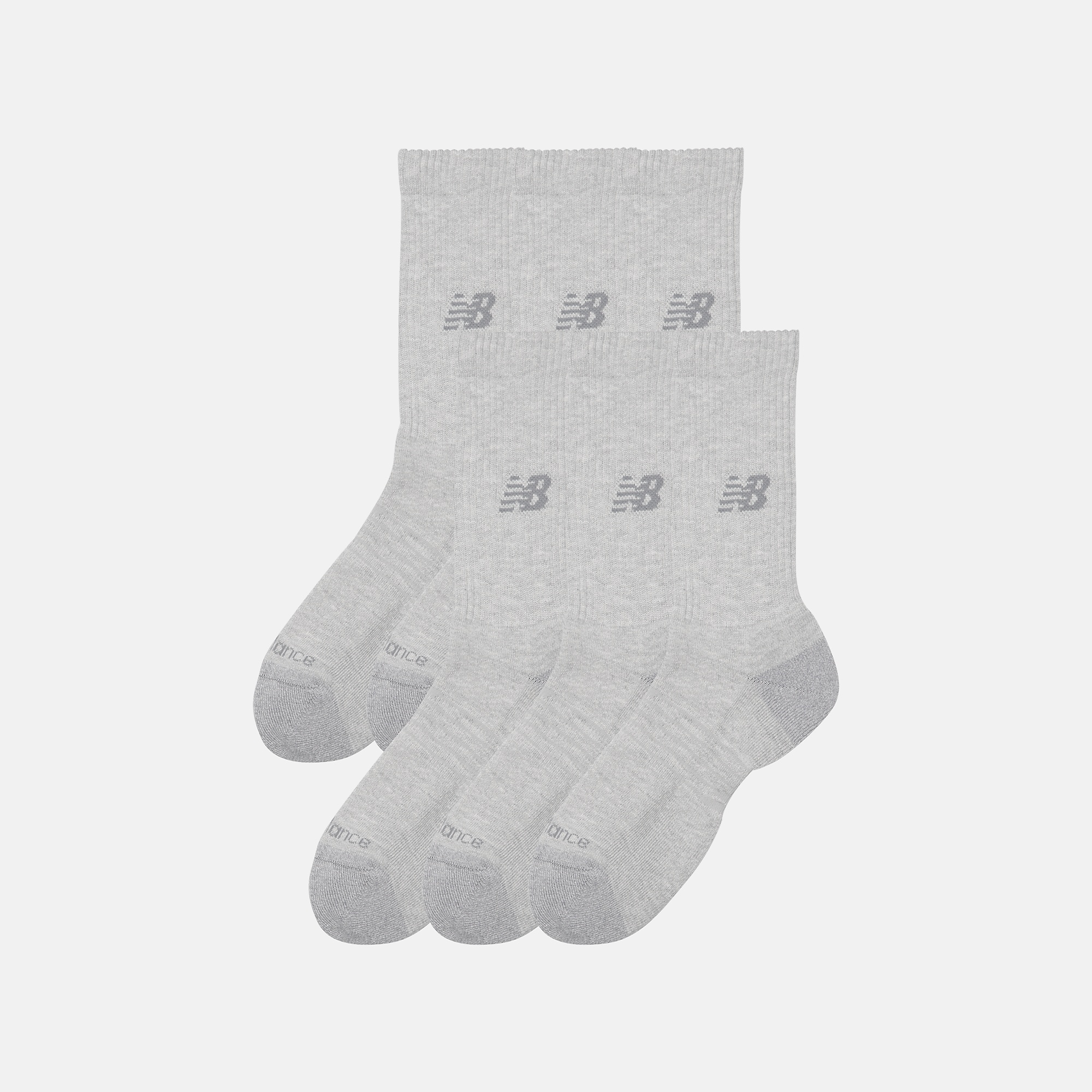 New Balance Active Crew Socks 6 Pack, LAS65201AGT