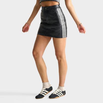 Women's adidas Originals Pleather Mini Skirt - Black - view 1