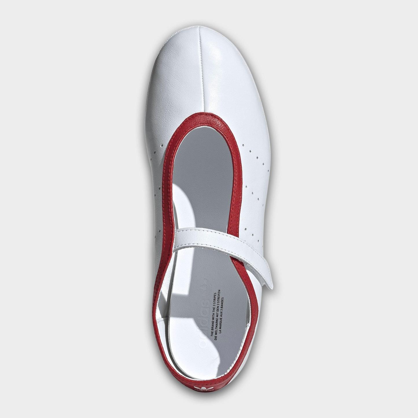 Women's adidas Originals Stan Smith Lo Ballet Shoes - Cloud White/Cloud White/Cloud White - Top view