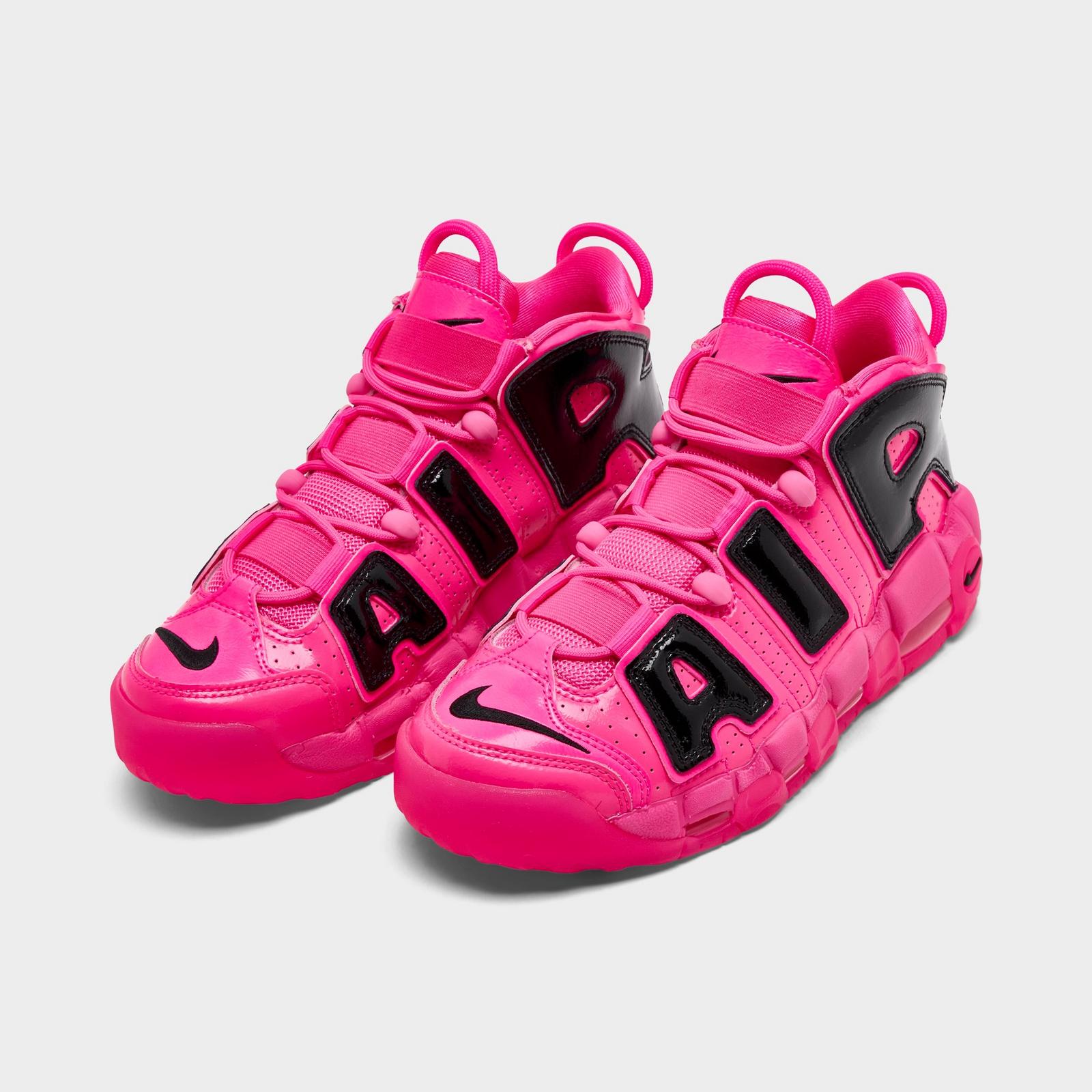 Women's Nike Air More Uptempo SE Basketball Shoes - Pink Blast/Black