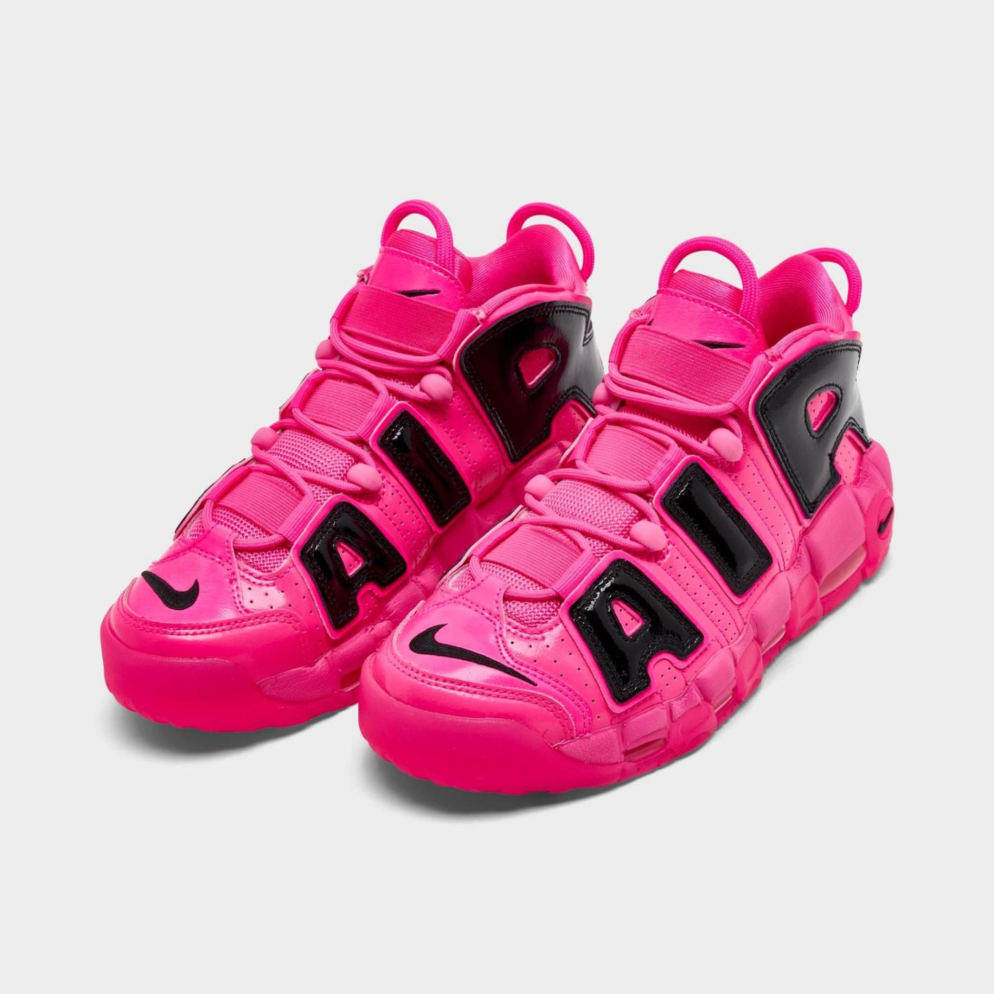 Women's Nike Air More Uptempo SE Basketball Shoes - Pink Blast/Black