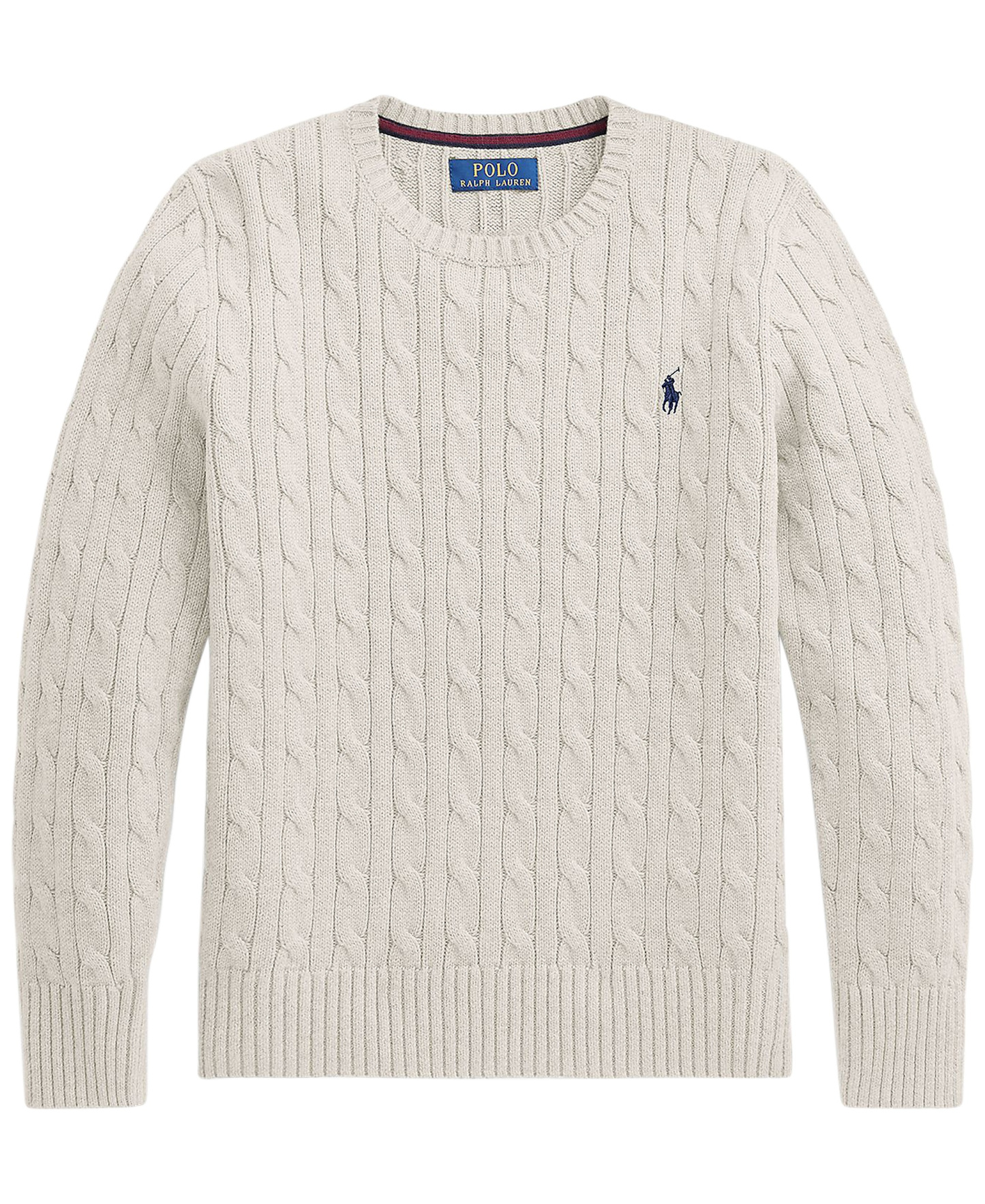 Polo Ralph Lauren Boys' 8-20 Cable-Knit Cotton Sweater - Nevis
