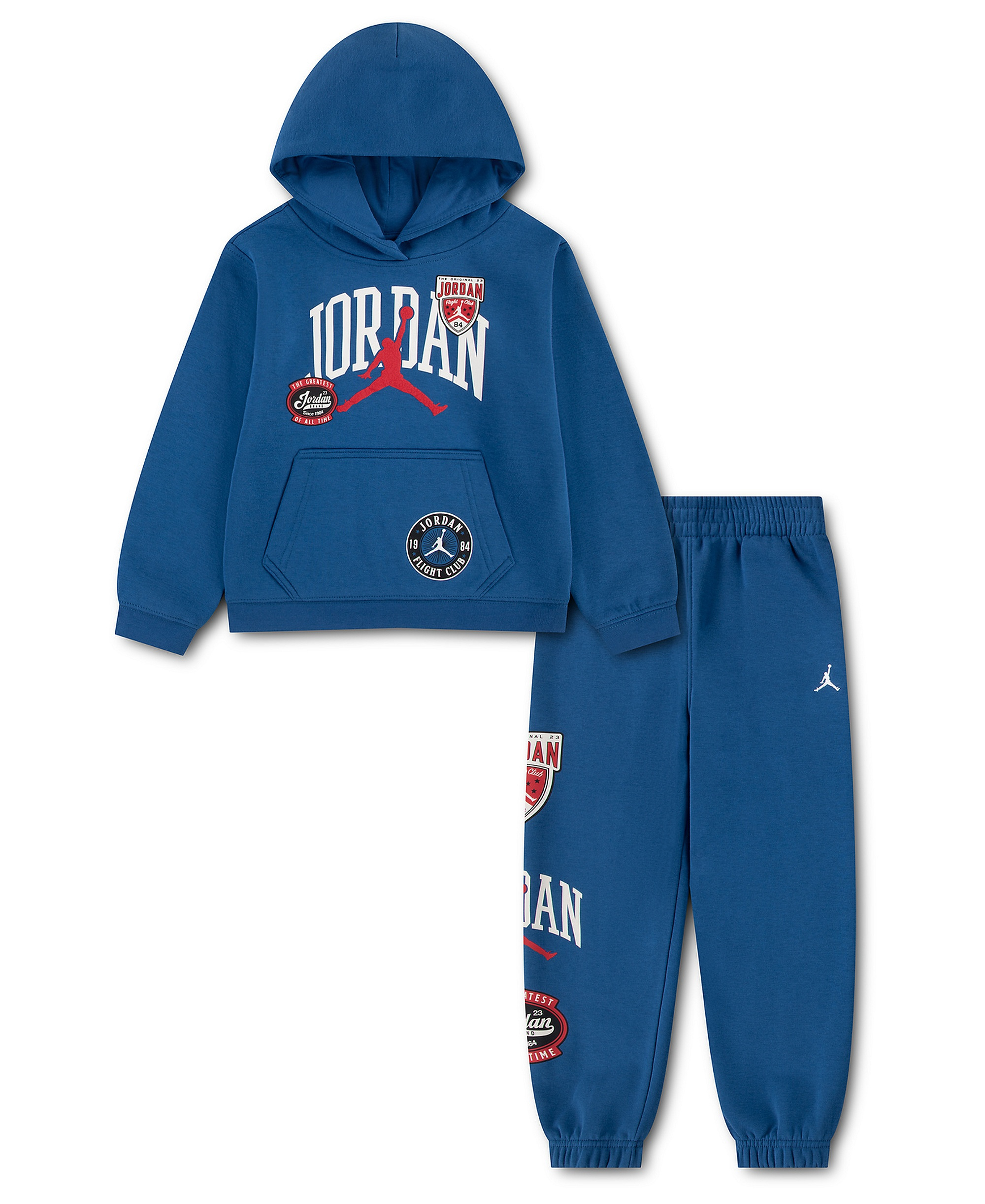 Jordan Boys' 4-7 Long-Sleeve Hoodie and Pants, 2-Piece Set - True Blue