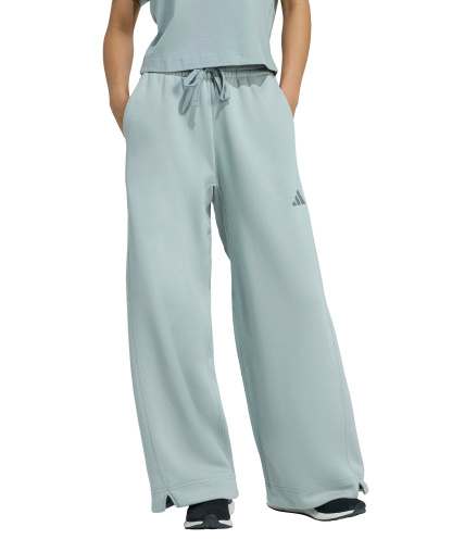 adidas Women's All Sizing Fleece Loose Wide-Leg Pants - Wonder Sage
