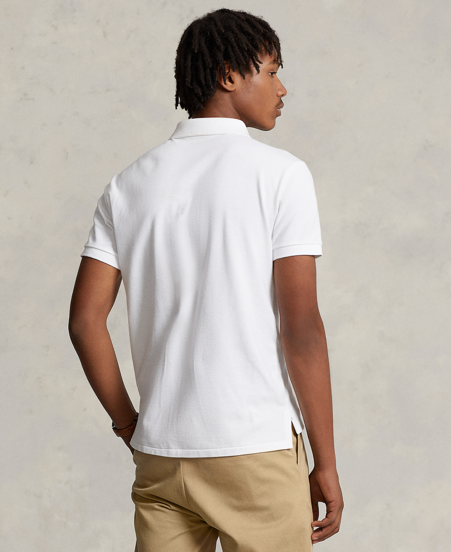Polo Ralph Lauren Men's Custom Slim-Fit Mesh Polo Shirt - White