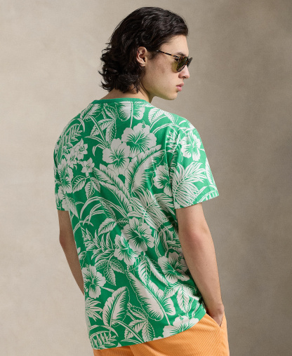 Polo Ralph Lauren Men's Classic-Fit Tropical Jersey T-Shirt - Sweethrt Floral/Biscay Green