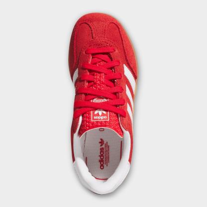 Little Kids' adidas Originals Gazelle Indoor Casual Shoes - Better Scarlet/Cloud White/Gum - view 5