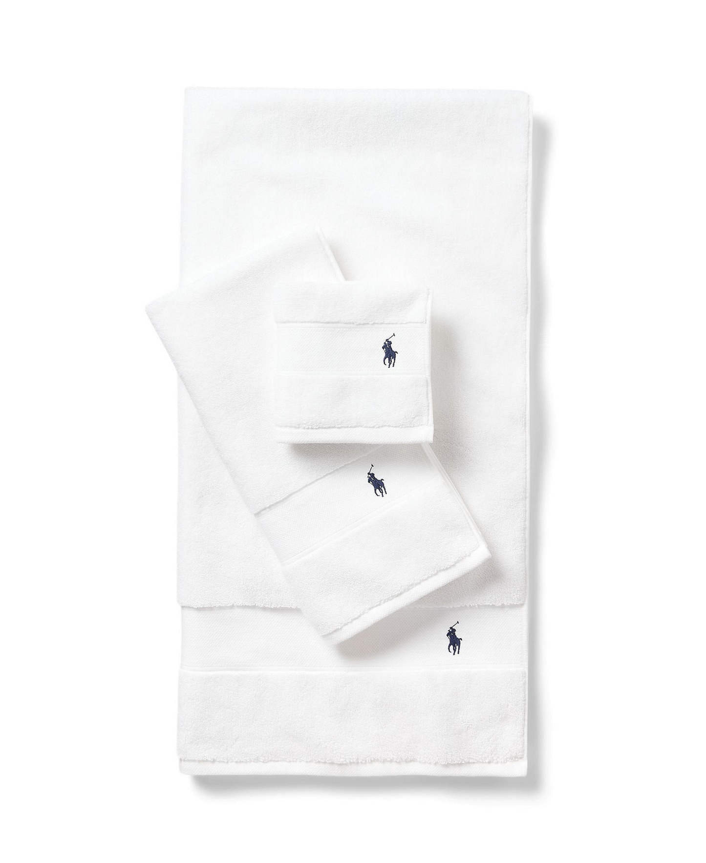 Polo Ralph Lauren Polo Player Cotton Bath Towel, 58" x 30" - White