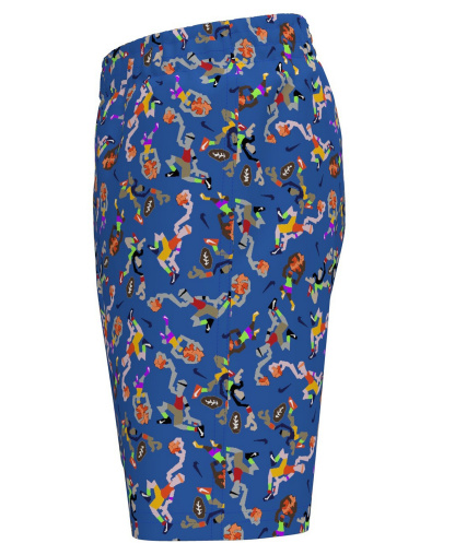 Nike Boys' 8-20 Sports Guy Novelty Print Swim Trunks - Blue Crystal