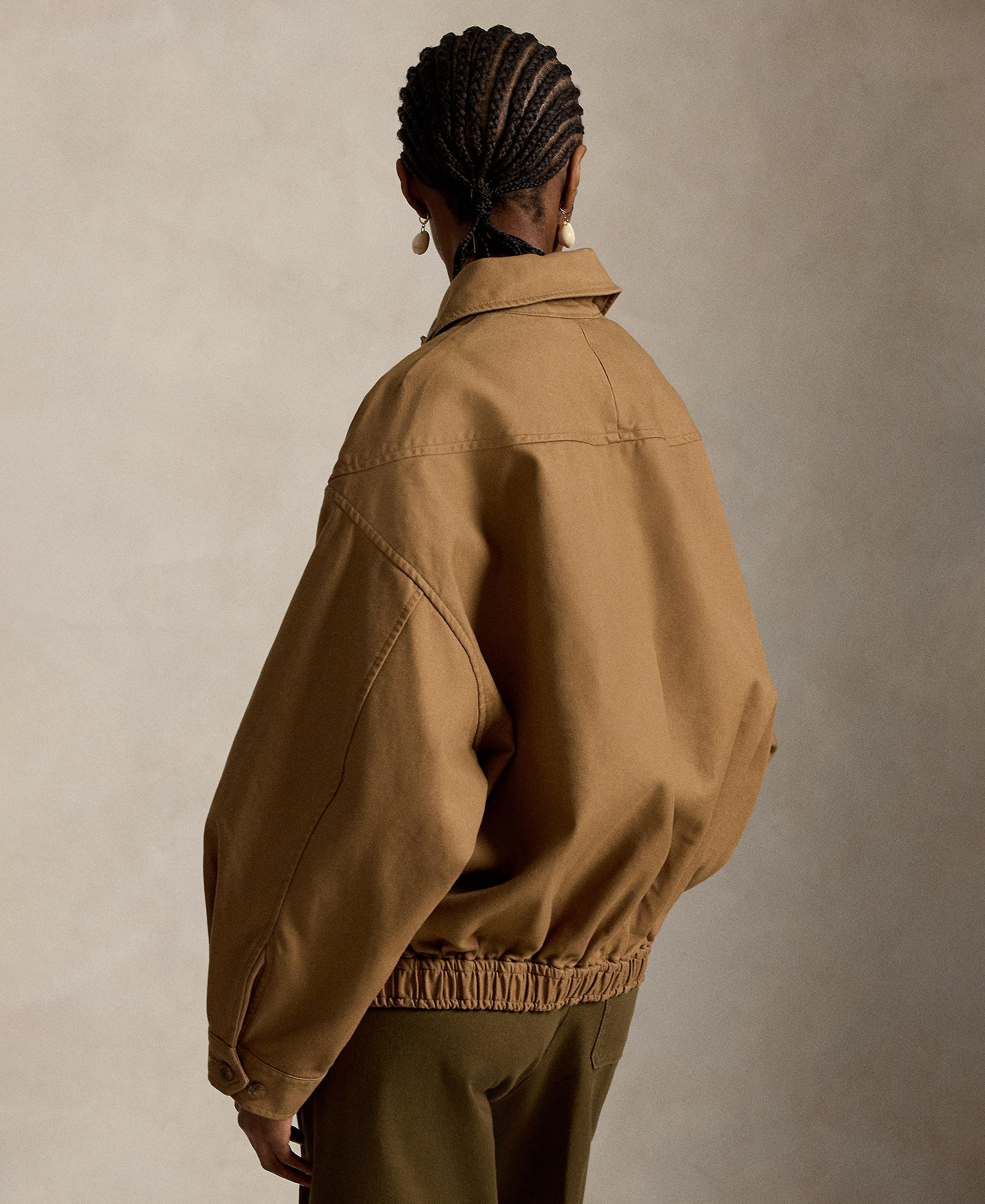 Polo Ralph Lauren Women's Long-Sleeve Bomber Jacket - Tan
