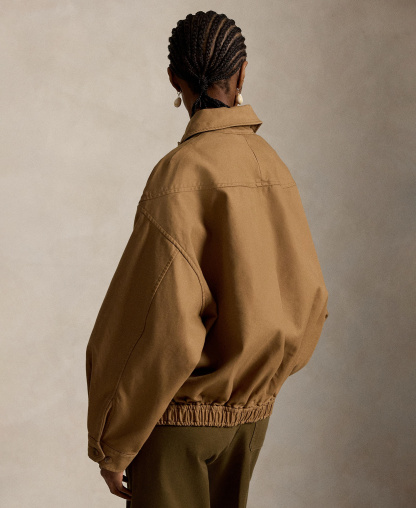 Polo Ralph Lauren Women's Long-Sleeve Bomber Jacket - Tan