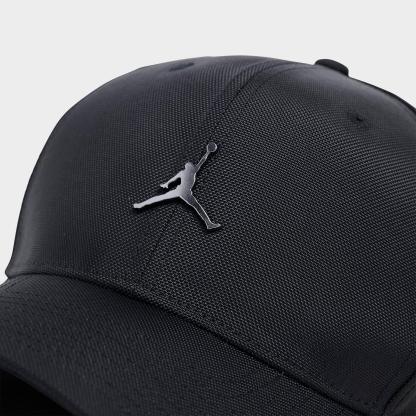 Jordan Rise Structured Metal Jumpman Strapback Hat - Black/Gunmetal - view 6