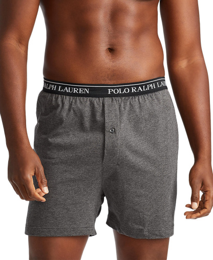 Polo Ralph Lauren Men's 3-Pack Cotton Classic Knit Boxers - Andover / Madison / Black