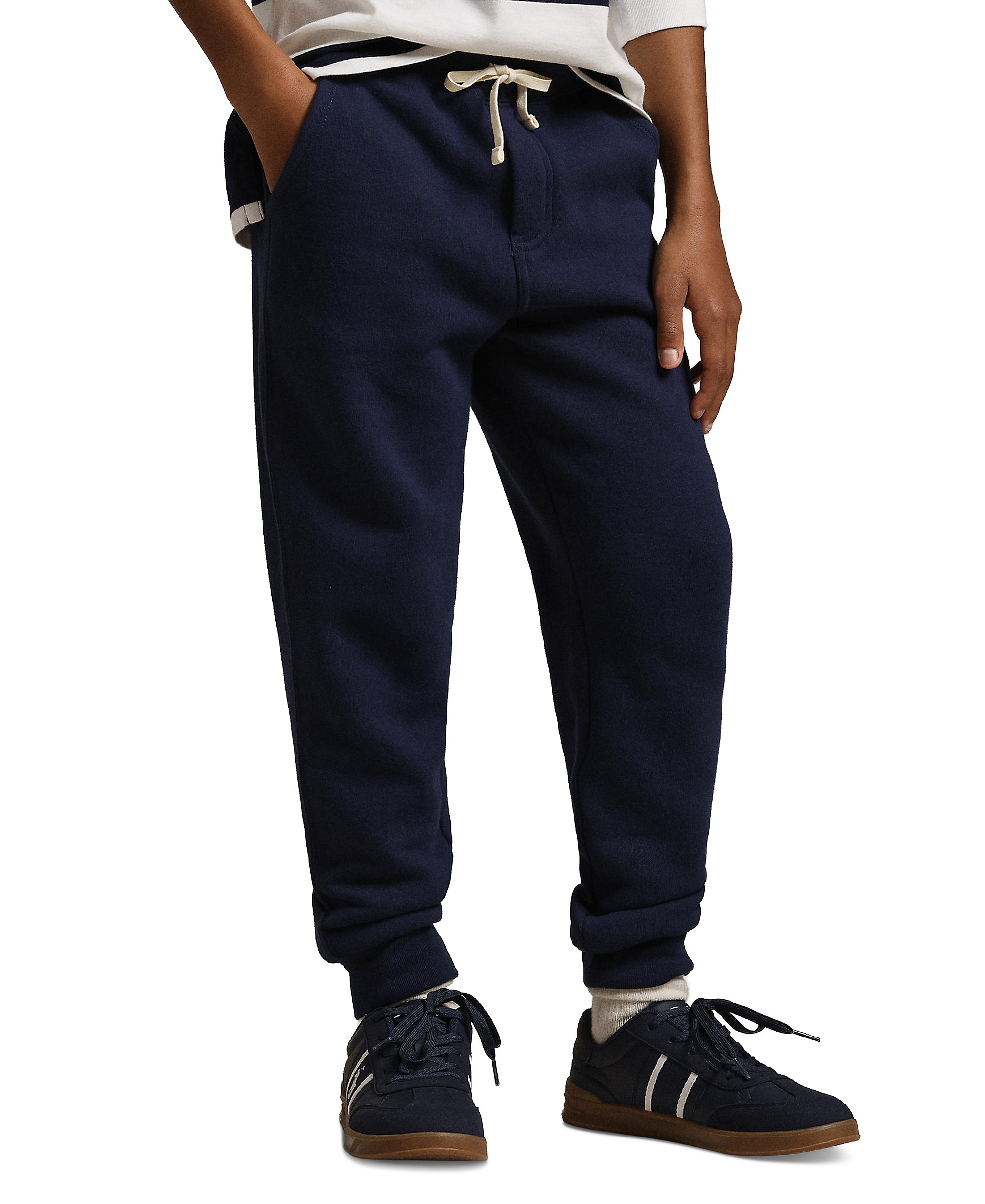 Polo Ralph Lauren Boys' 8-20 Cotton Fleece Drawstring Joggers - Cruise Navy
