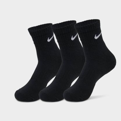 Nike Everyday Cushioned Training Ankle Socks (3-Pack) - Black/White