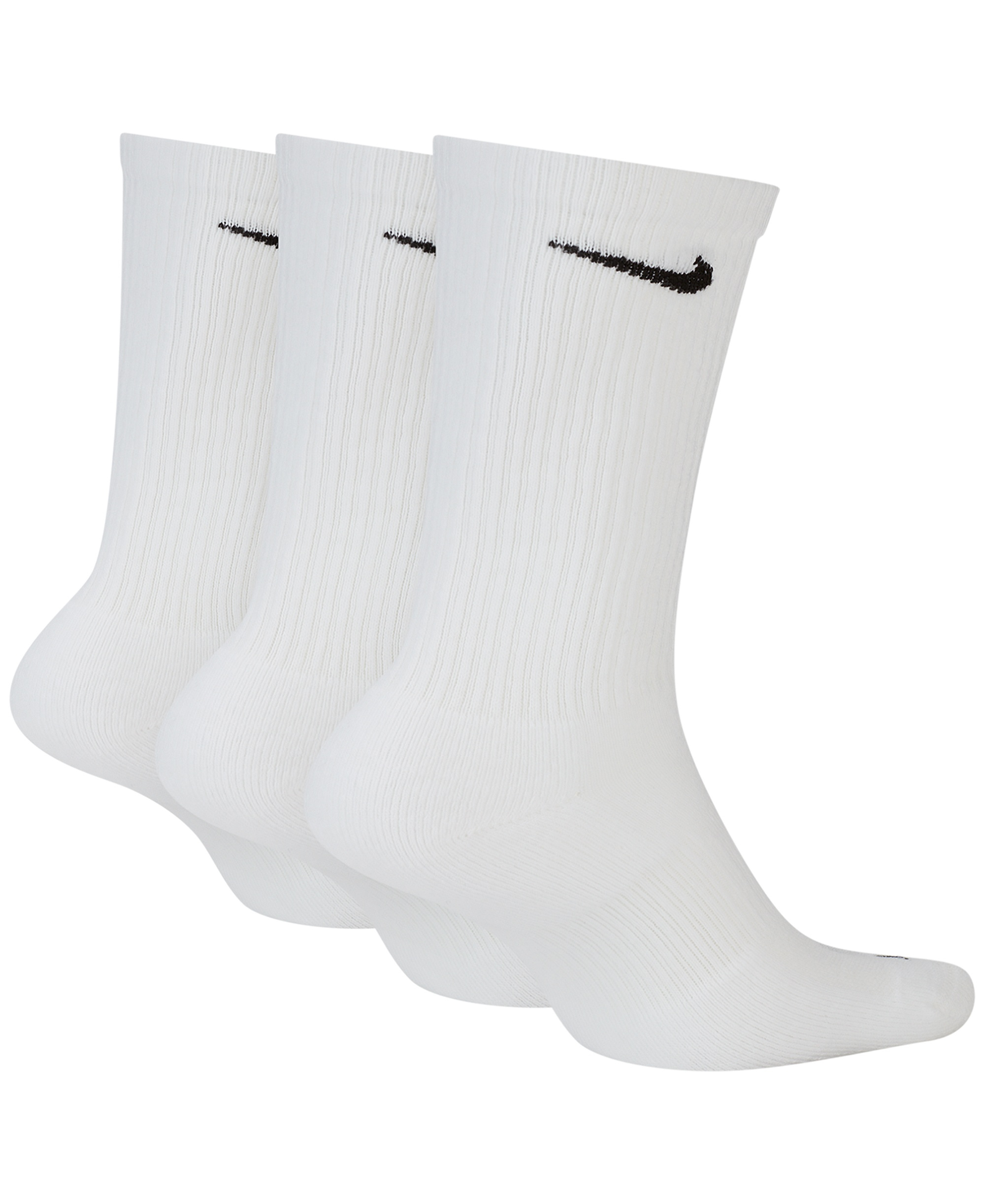Nike Unisex Everyday Plus Cushioned Training Crew Socks 3 Pairs - White