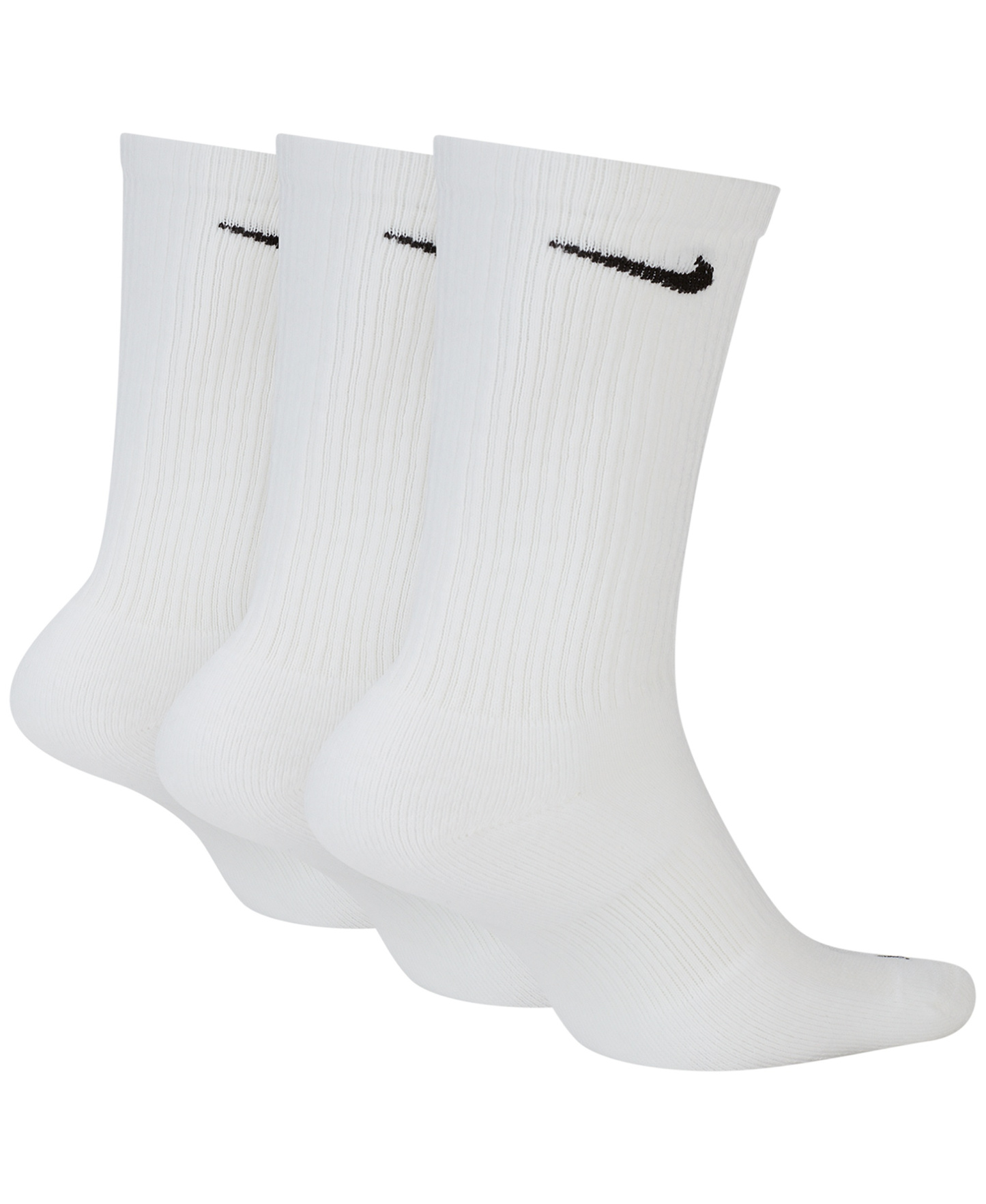 Nike Unisex Everyday Plus Cushioned Training Crew Socks 3 Pairs - White
