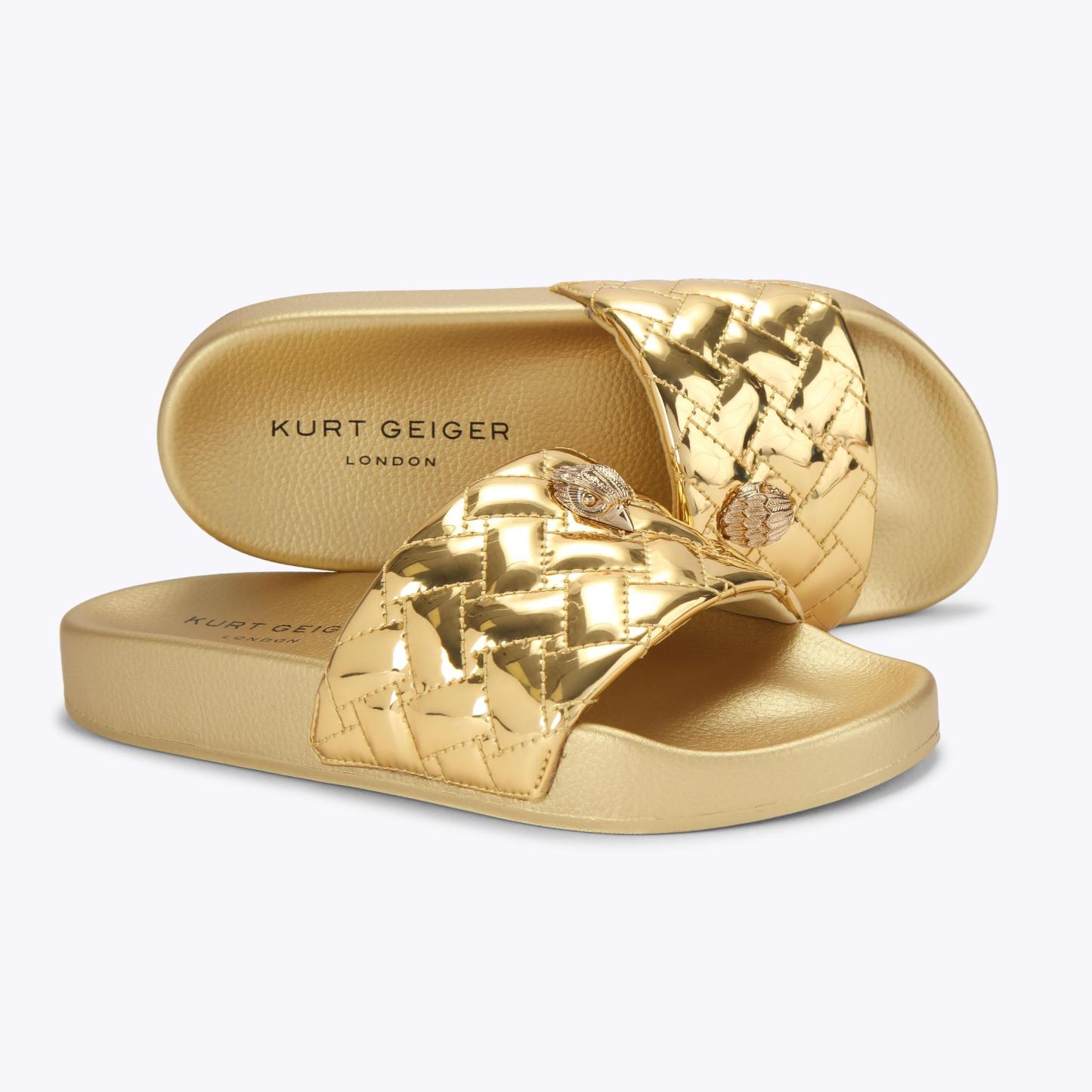 Kurt Geiger London Meena Eagle Slide - Metallics - view 5