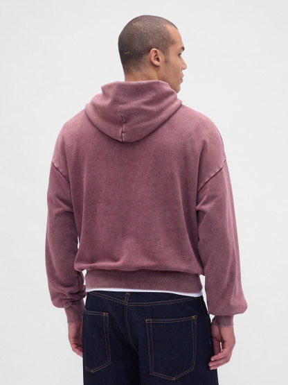 Adult Heavyweight Oversized Hoodie - DARK MAROON