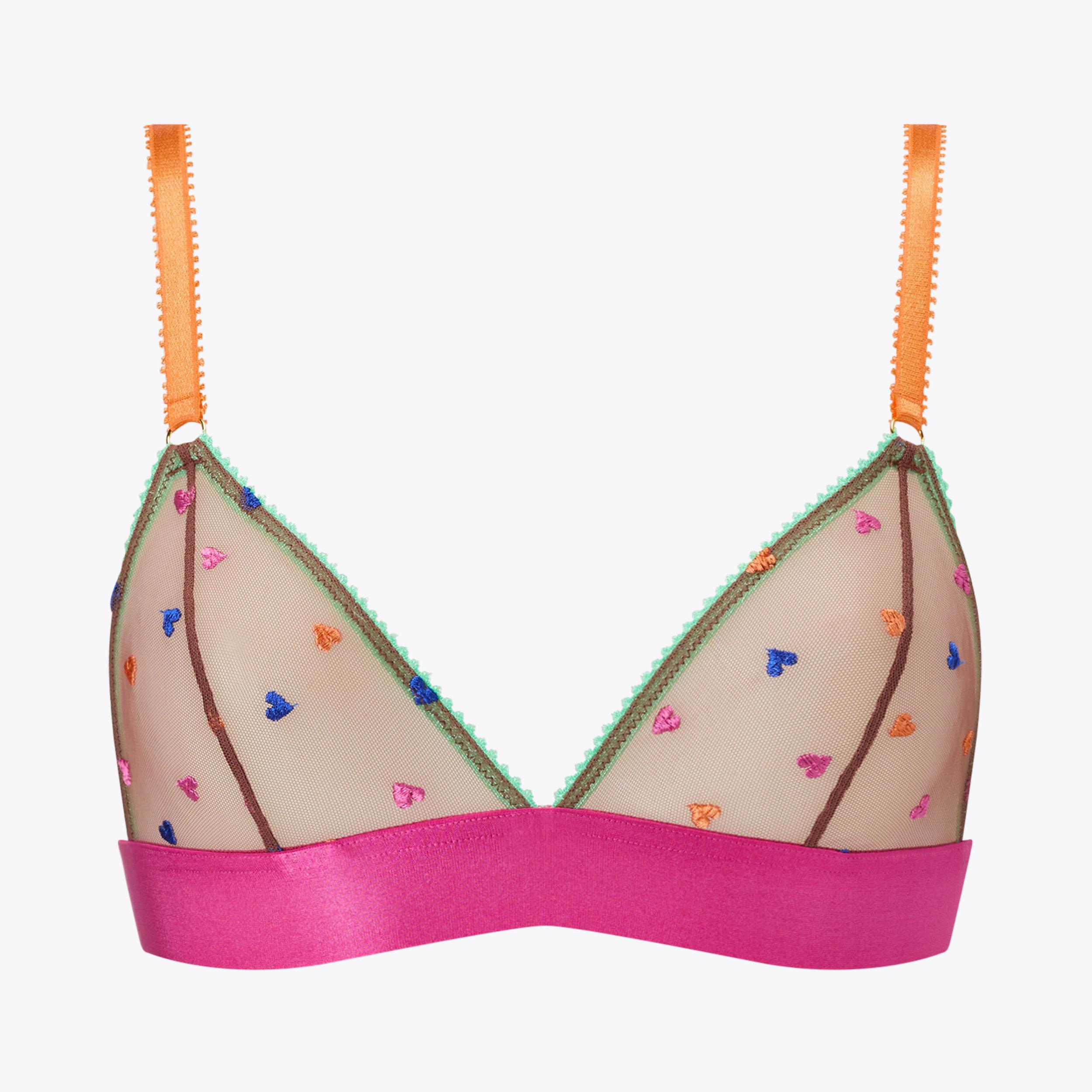 Kurt Geiger London Dora Larsen Triangle Bralette - Brown