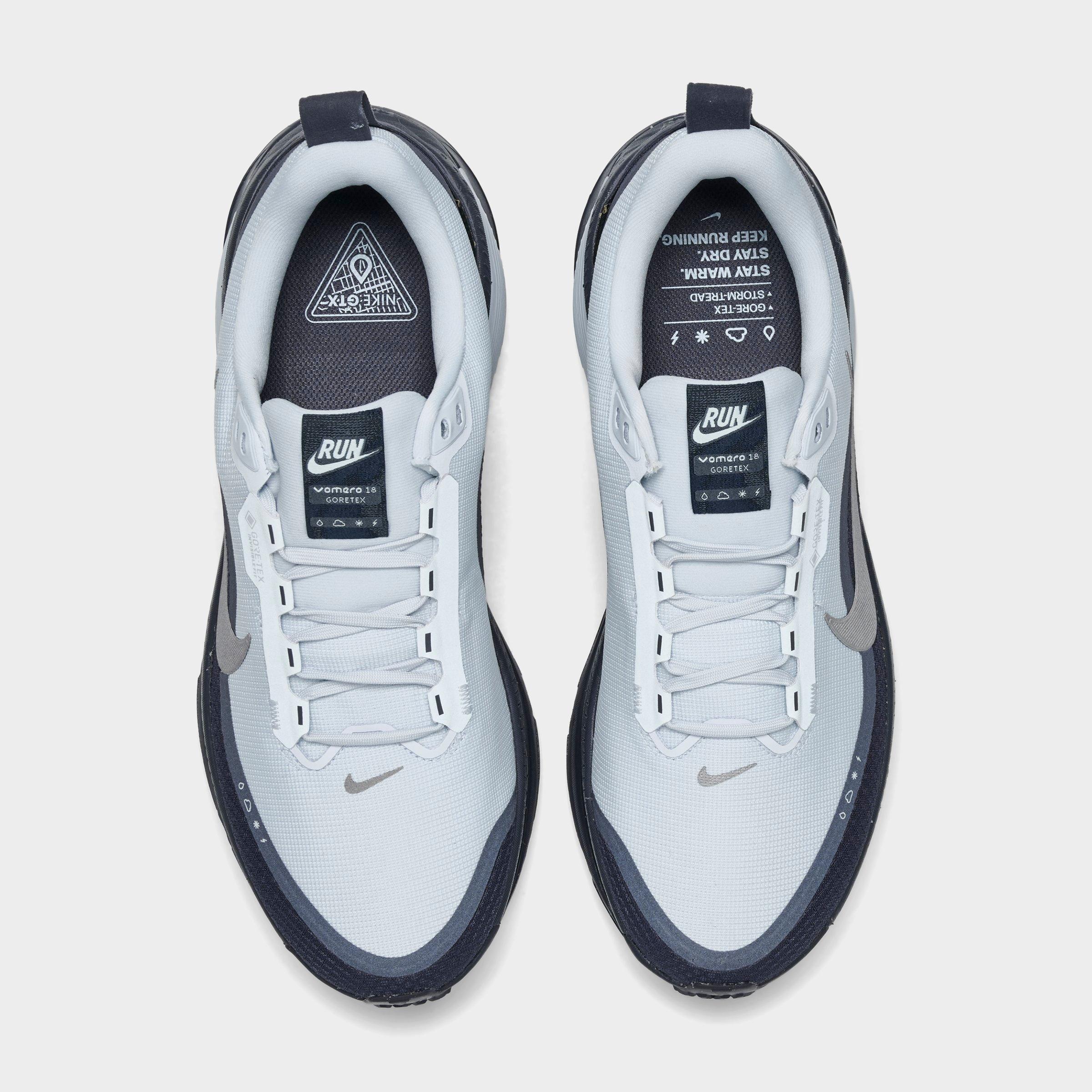 Men's Nithtke Zoom Vomero 18 GORE-TEX Running Shoes - Football Grey/Gridiron/Light Armory Blue/Metallic Dark Grey - Top view