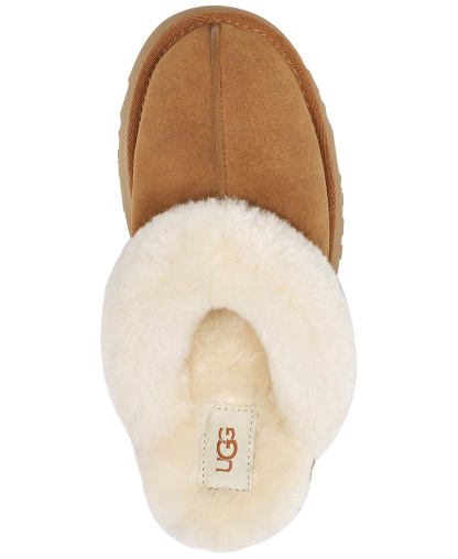 UGG® Women's Disquette Slip-On Clog Slippers - Chestnut
