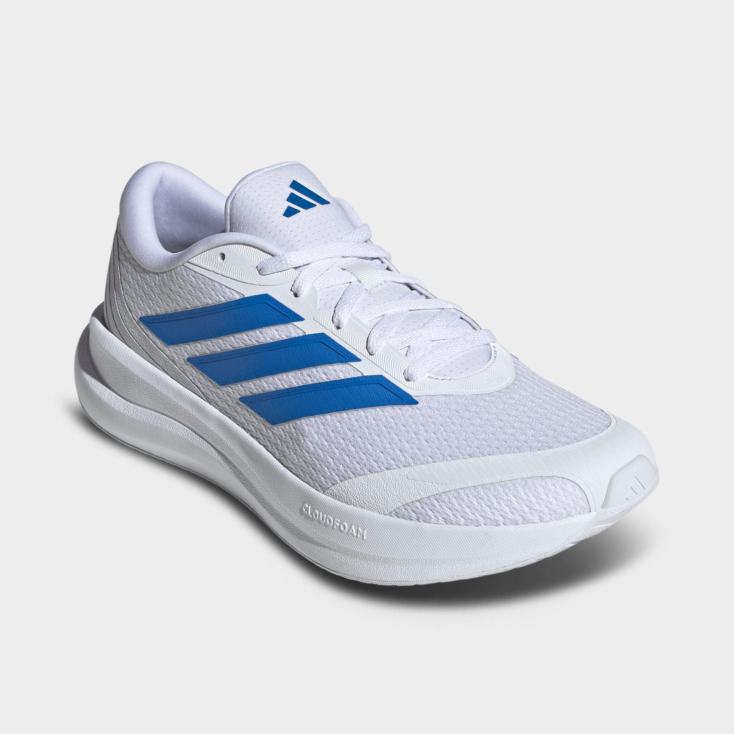 Men's adidas Runfalcon 6 Cloudfoam Running Shoes - Cloud White/Bright Royal/Grey - Both shoes facing left