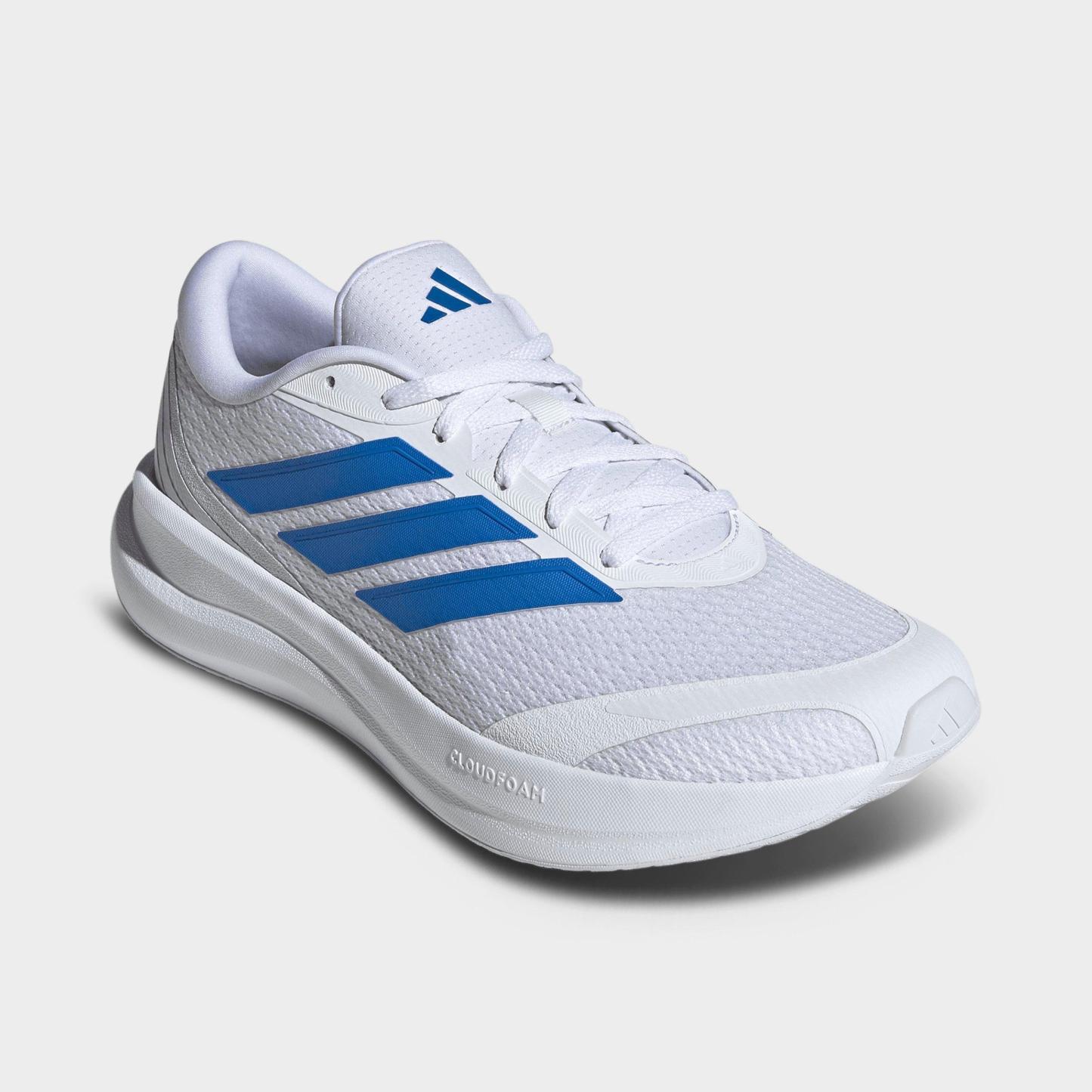 Men's adidas Runfalcon 6 Cloudfoam Running Shoes - Cloud White/Bright Royal/Grey - Both shoes facing left