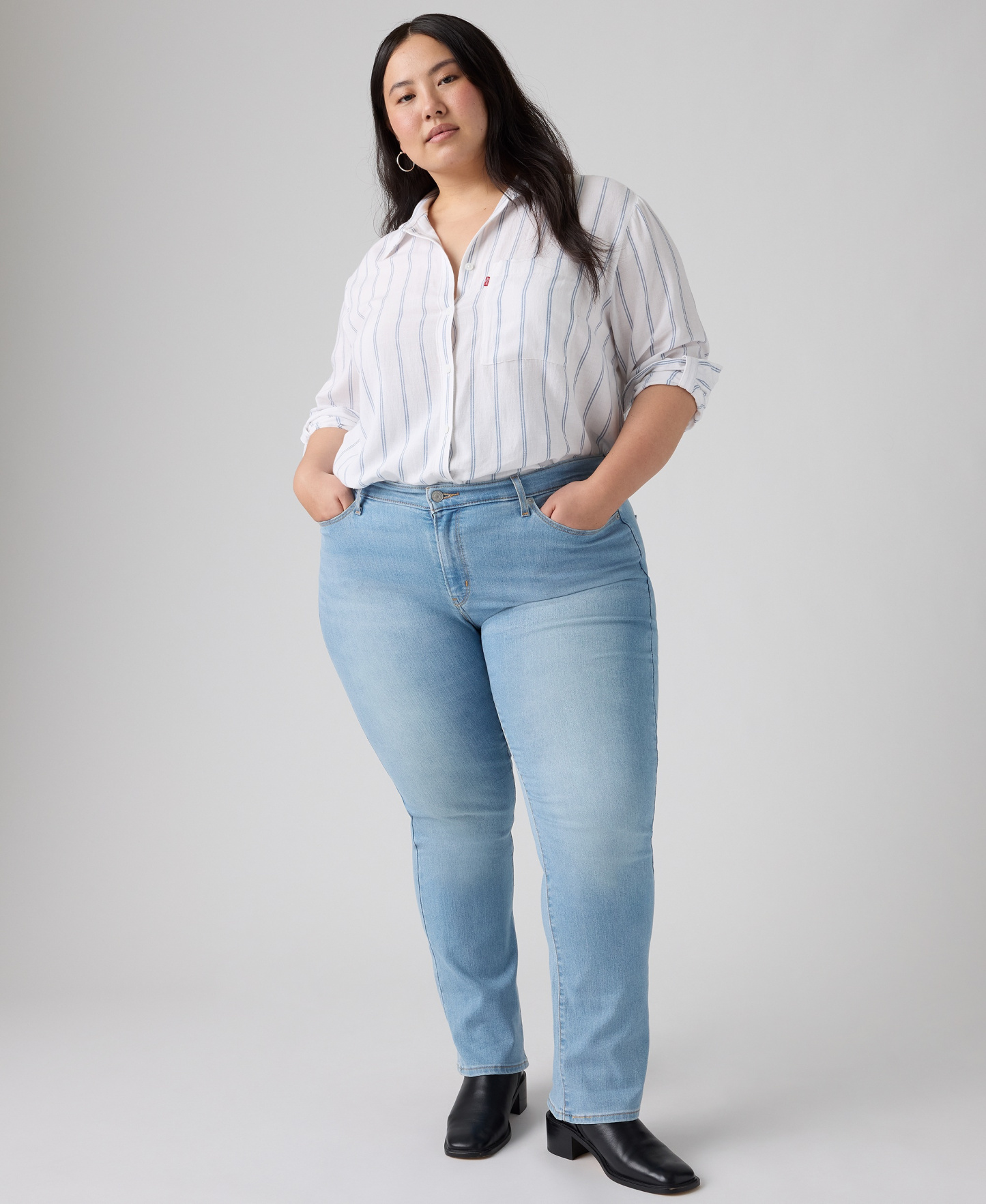 Levi's Trendy Plus Size Classic Straight Leg Jeans - Up And Away Plus