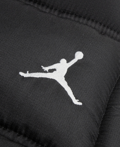 Jordan Boys' 8-20 Layered-Look Hooded Jacket - Black/Gold