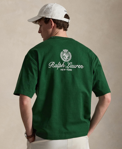 Polo Ralph Lauren Men's Jersey Graphic Relaxed-Fit T-Shirt - New Forest