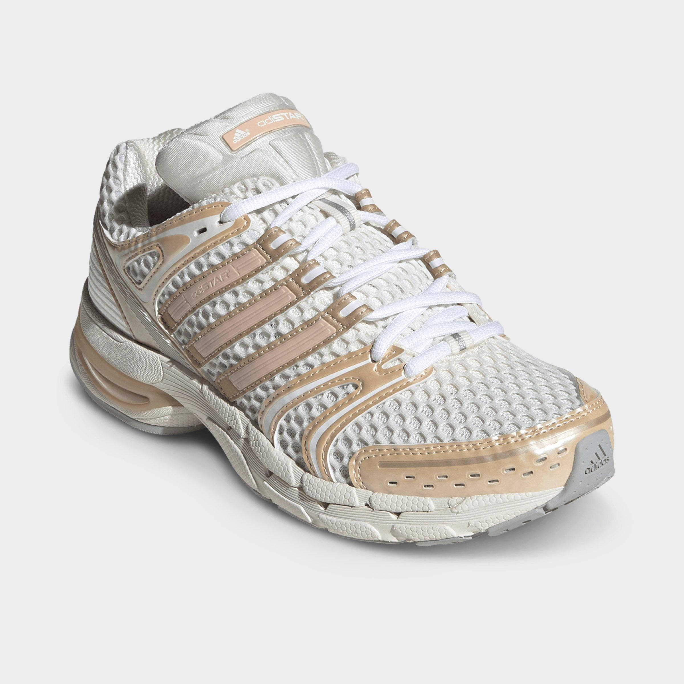 Women's adidas Adistar Control 5 Pony Print Casual Shoes - Part 3 - Off White/Blush Pink/Grey Two - Both shoes facing left