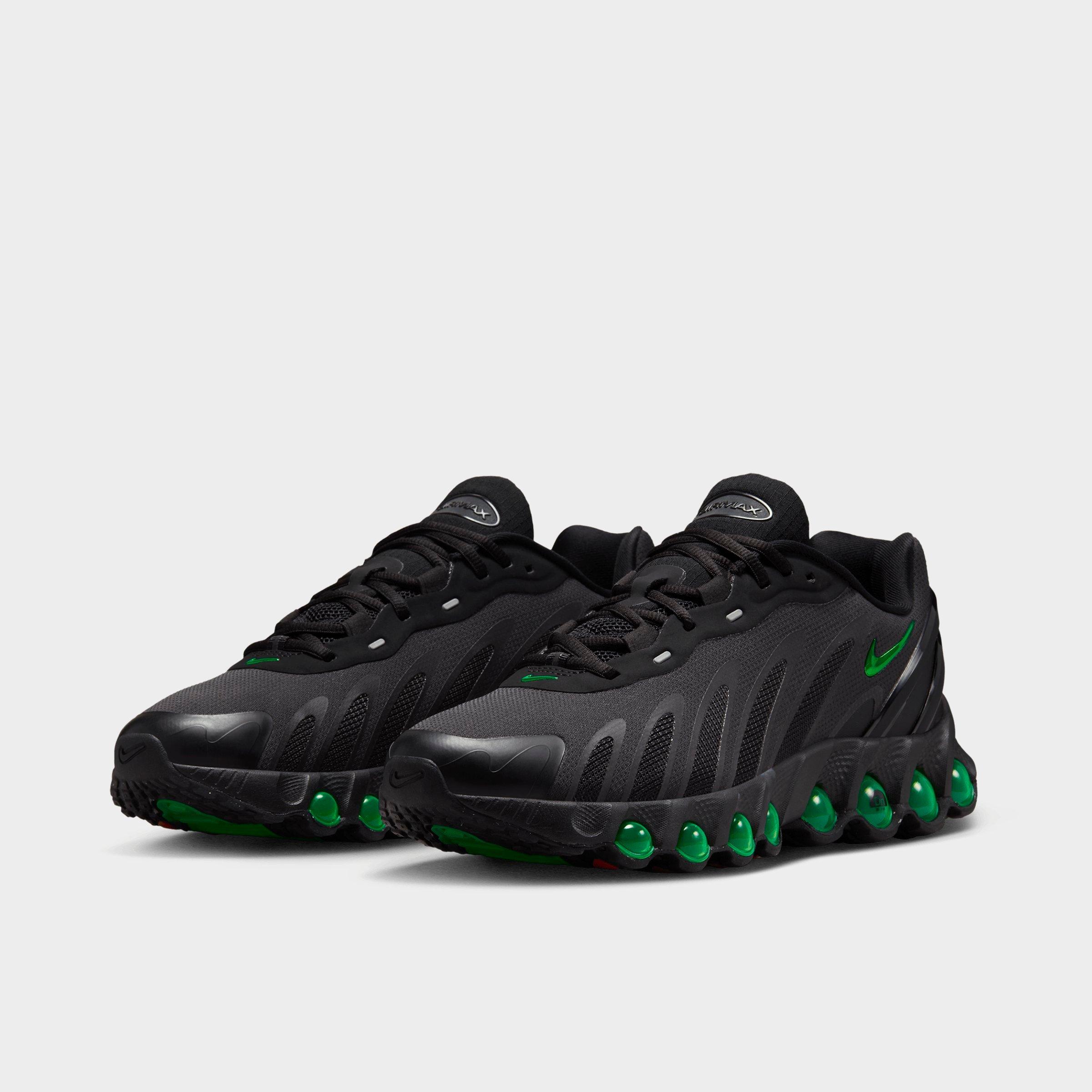 Men's Nithtke Air Max Dn8 Casual Shoes - Black/Dark Smoke Grey/Black/Green Strike - Both shoes facing left