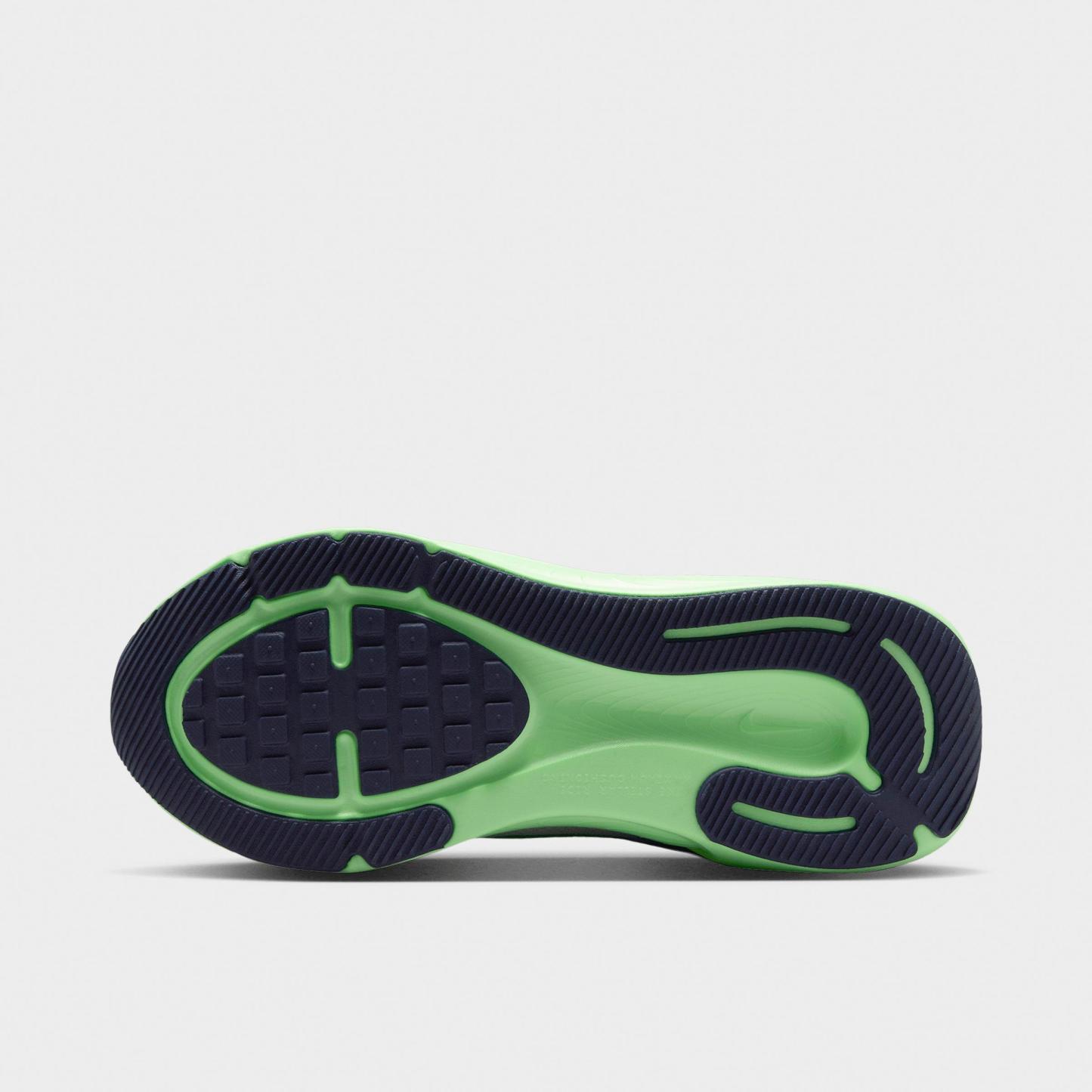Big Kids' Nithtke Stellar Ride Running Shoes - White/Photon Dust/Green Spark/Illusion Green - Bottom view