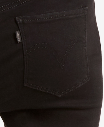 Levi's Women's Classic Mid-Rise Straight-Leg Jeans - Soft Black