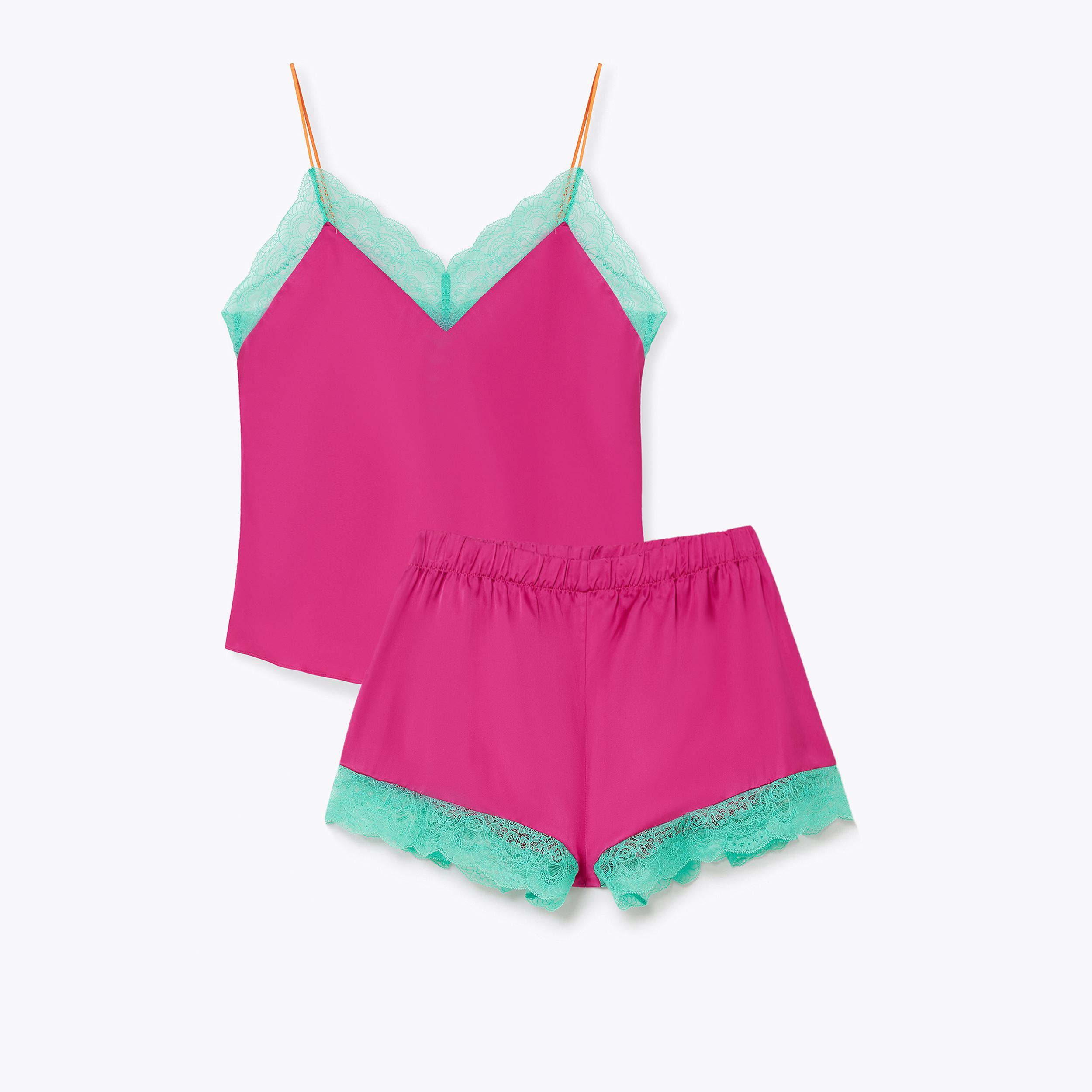 Kurt Geiger London Dora Larsen Cami And Shorts Set - Pink
