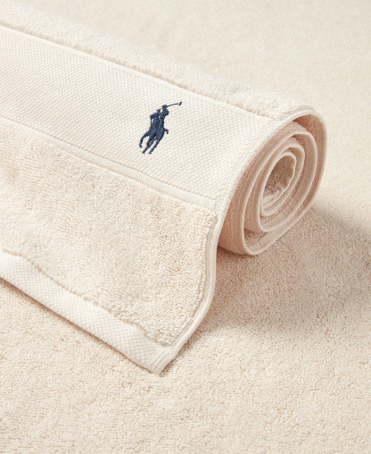Polo Ralph Lauren Polo Player Cotton Bath Towel, 58" x 30" - White Sands